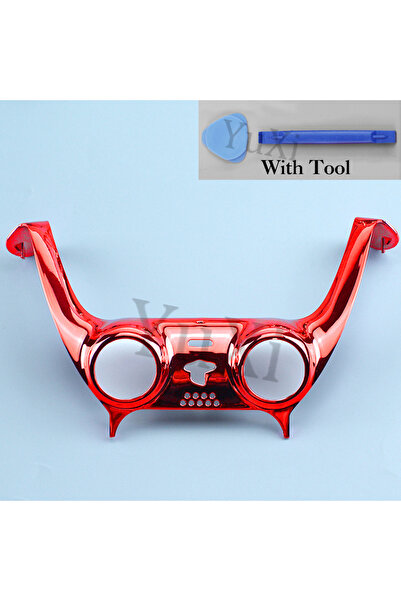 Choice شريط زخرفي أحمر لامع قطعة واحدة لمقبض عصا التحكم PS5 لمقبض وحدة تحكم بلاي ستيشن 5