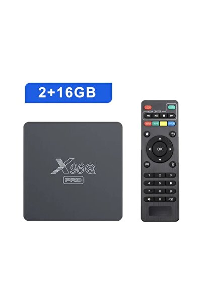 Choice EU Plug 2G 16G X96Q Pro Smart TV Box Android 10.0 Allwinner H313 Quad Core 2.4G Wifi 4K Media Player