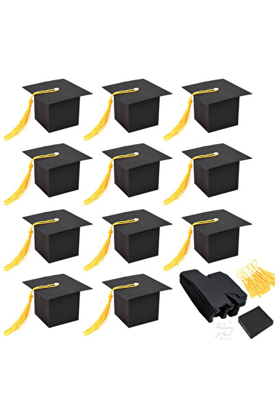 choice2 30 قطعة سوداء، 10/20/30 قطعة، علبة هدايا قبعة تخرج، علب وأكياس تغليف ...