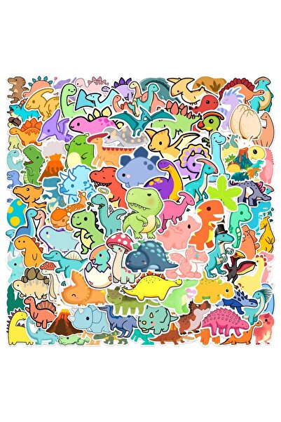 Choice ملصقات ديناصورات صغيرة كرتونية متعددة الألوان، 100 قطعة، ملصقات فينيل ...
