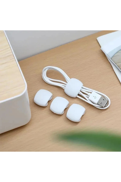 Choice 5 قطع بيضاء 5/10/15/20 قطعة مشابك إدارة الكابلات لاصقة حاملات أسلاك ال...