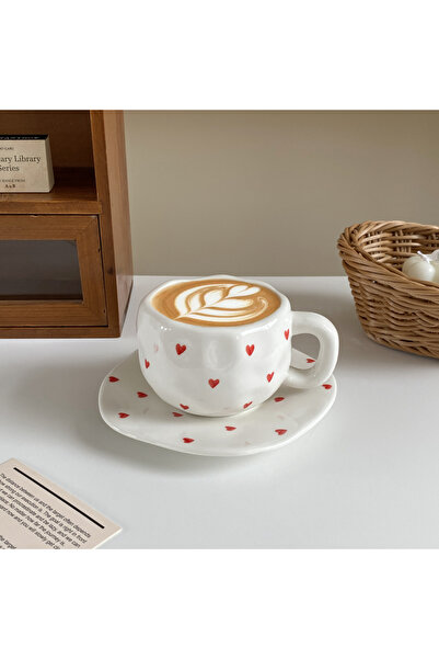 Choice كوب قهوة سيراميكي يدوي الصنع بتصميم إسكندنافي أصلي سعة 280 مل من ليتل ...