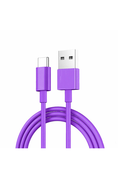 Choice كابل USB-A إلى Type-C متعدد الألوان بطول 1 متر، يدعم مزامنة البيانات و...