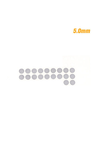 JETTING 5.0 مم 20 قطعة فلتر سماعات الأذن شبكة غبار سماعات الأذن شبكة فولاذية ...