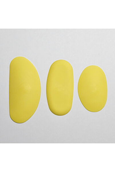 Choice Yellow Soft Rubber Scraper Set of 3 Pottery Making Tools, Soft Rubber Scraper, Safe and Easy to Bend