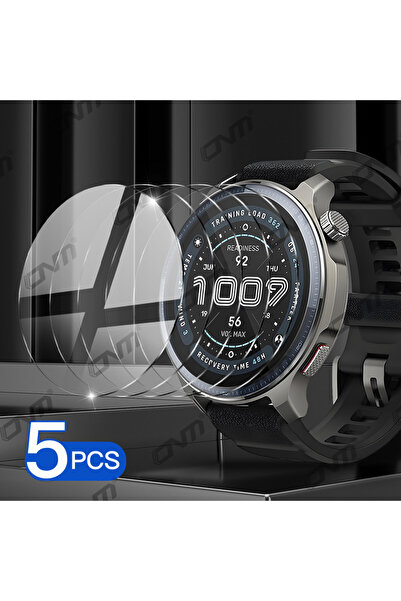 Choice واقي زجاجي مقوى لساعة Amazfit Balance2 الذكية، 5 قطع، مقاوم للخدش، 9H