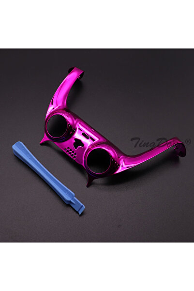 TingDong شريط زخرفي لمقبض لوحة الألعاب N12 كروم/مجمد لجهاز تحكم PS5 غطاء مقبض...