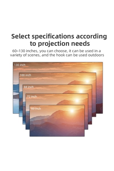 Choice 100 inch Salange Projector Screen White Grid Anti-Light 16:9 Projection Screen Super Wide Viewing An