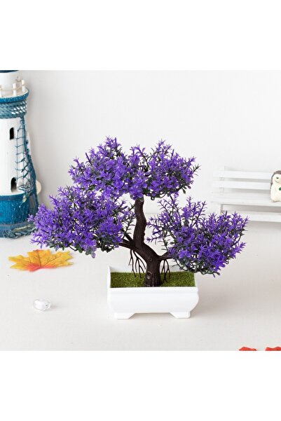 Choice Purple A set of artificial bonsai trees, plants, new homes, decorations for Christmas, Halloween, Ea