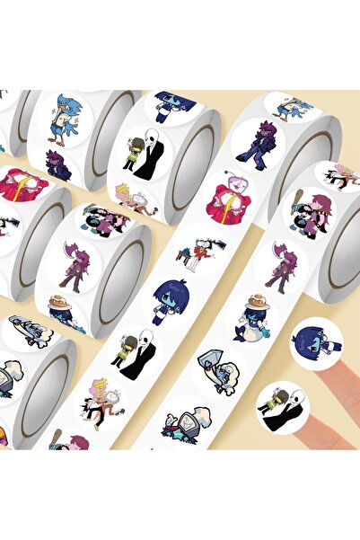 Choice ملصقات دلتارون الكرتونية المضحكة متعددة الألوان، 500 قطعة/لفة، ملصقات ...