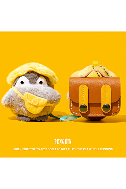 Choice حافظة سماعات أذن على شكل بطريق على شكل قبعة لأجهزة Airpods 4 من Apple ...