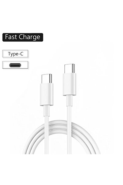 Choice كابل شحن سريع من النوع C إلى النوع C بطول 3 أمتار، قطعة واحدة، أبيض ال...