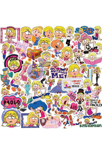 Choice 50PCS 10/30/50pcs Anime Cartoon LIZZIE MCGUIRE Stickers Decals DIY Laptop Motorcycle Phone Suitcase