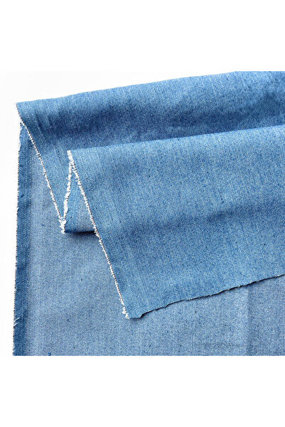 Choice 70x45CM(27inx17in) Sky Blue Vintage Cotton Blue Denim Fabric Light Thi...