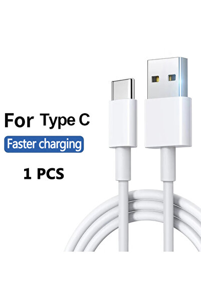 Choice 1m Model 3 White USB A to Type C Cable Fast Charging Wire Mobile Phone...