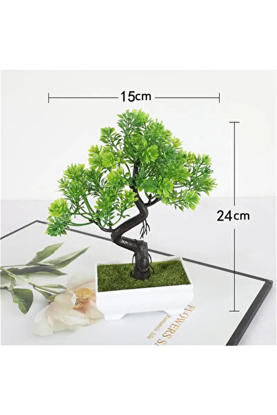 Choice green Garden Arrangement Ornaments Plastic Plants Bonsai Small Tree Pot Fake Plant Potted Flower Hom