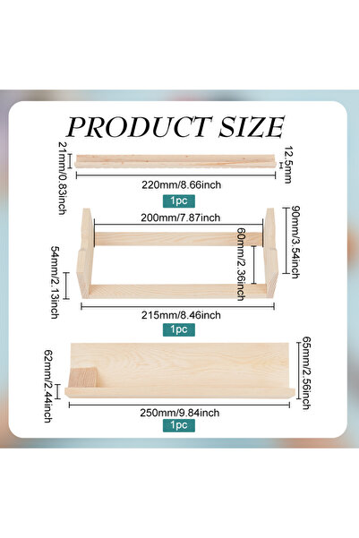 Choice AECH04-03423 مجموعة من 3 حاملات تجليد كتب خشبية مع دليل ثقب، أداة تجلي...
