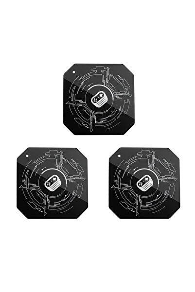 WSSHE 3 قطع - لوحة معدنية مربعة للهاتف المحمول لحامل Magsafe المغناطيسي الخلفي الملصق المبرد الحديد الرقيق