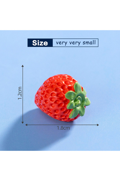 Choice 10 قطع من الفراولة والبطيخ والفراولة والأناناس والشمام والمانجو والدوريان وفاكهة التنين تمثال صغير DIY M