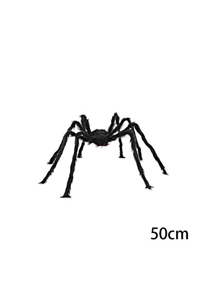 Choice1 50 سم ديكور خارجي للهالوين عنكبوت أسود مناسب لفناء الحديقة أو الشرفة ...