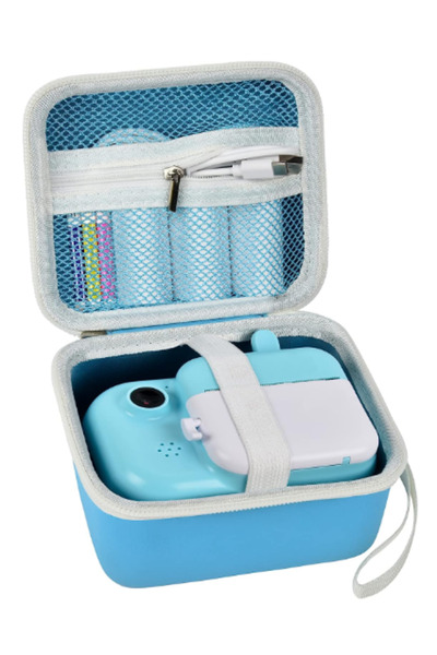 Choice حقيبة تخزين كاميرا الطباعة الفورية للأطفال باللون الأزرق - متوافقة مع ...