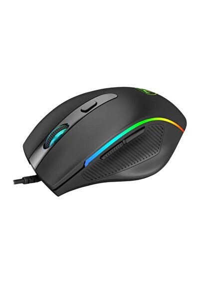 T-DAGGER Gaming Mouse Recruit2 RGB lighting, 3200 DPI, wired mouse, 6 buttons, Black
