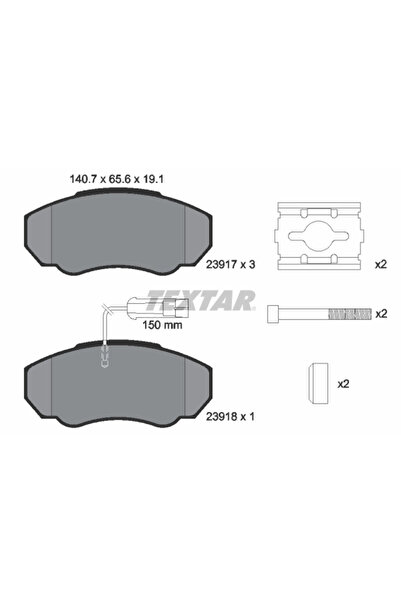 Krieger Set Placute Frana Frana Disc Citroen Jumper 1 Bus/Jumper 1 Caroserie/...
