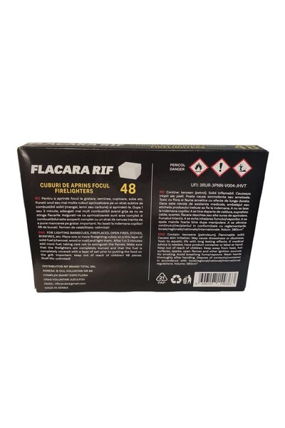 RIF REFCO Pachet 1152 pastile de aprins focul, Flacara RIF