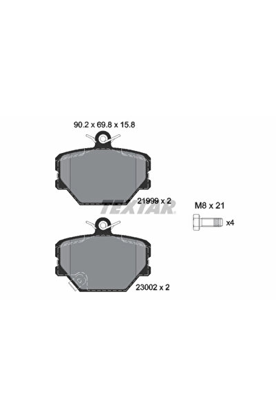 Krieger Set Placute Frana Frana Disc Smart Cabrio/City-Coupe/Crossblade