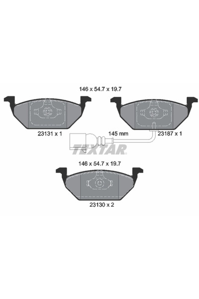 Krieger Set Placute Frana Frana Disc Audi A3 Seat Leon 1995-2020