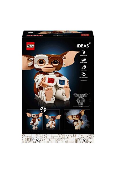 LEGO Ideas Gremlins: Gizmo 21361 - Poseable Figure Building Kit for Adults (11
