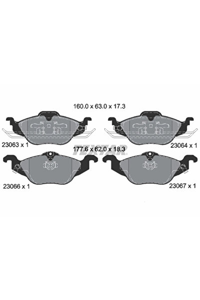 Krieger Set Placute Frana Frana Disc Chevrolet Astra Opel Astra G