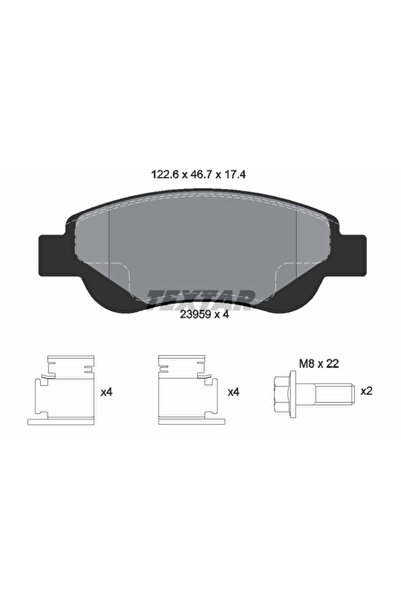 Krieger Set Placute Frana Frana Disc Citroen C1 Geely GC2/Panda