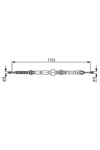 Bosch Жило за ръчна спирачка Ford Mondeo 3 Tournament