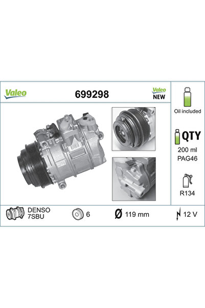 VALEO Compresor Climatizare Mercedes-Benz C-Class/E-Class/G-Class