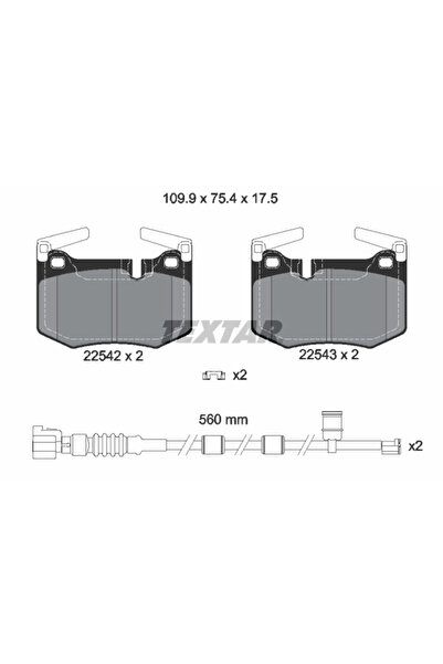 TEXTAR Set Placute Frana Frana Disc Lexus Gs/Rc