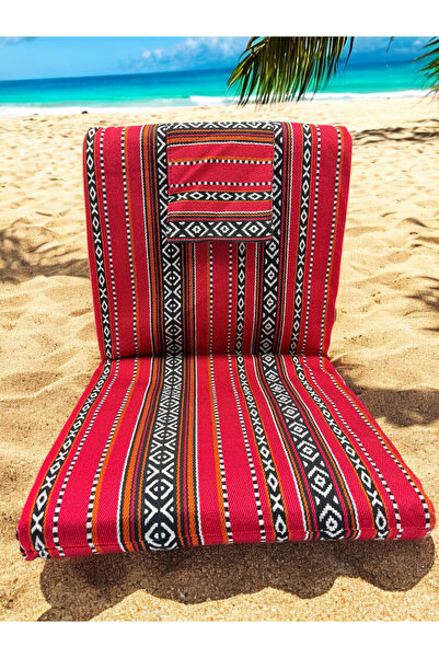 VELMORE Paradiso Floor Lounge Chair with a high back - RED