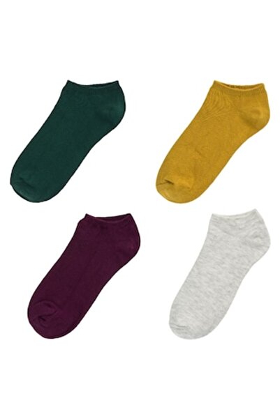 MYONNA IT & E- COMMERCE Women's Short Socks, Set of 4 Pairs, Multicolor