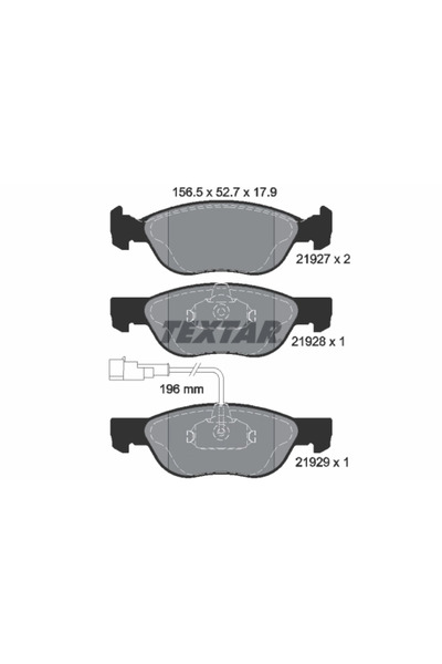 Krieger Комплект накладки дискови спирачки Alfa Romeo 145/146 Fiat Barchetta/...
