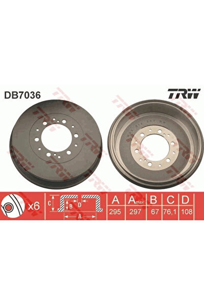 TRW Tambur Frana Toyota Fortuner/Hilux 6 Pick-Up/Hilux 7 Pick-Up