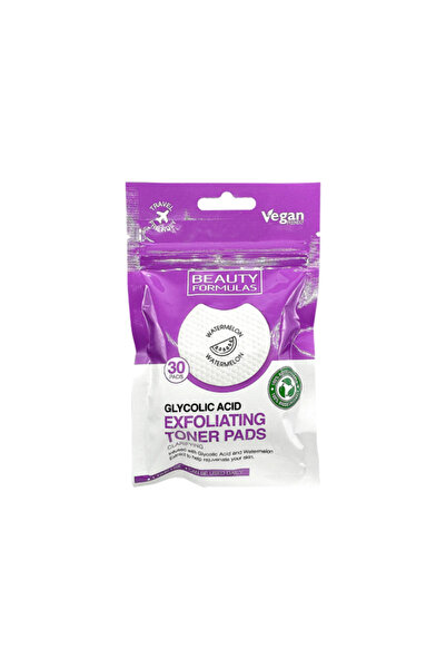 BEAUTY FORMULAS Glycolic Acid & Watermelon Exfoliating Toner Pads