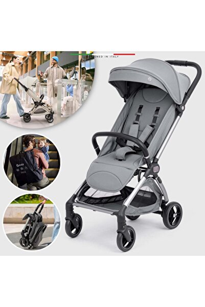 Elele Pilota Premium Kabin Tipi Bebek Arabası Gri