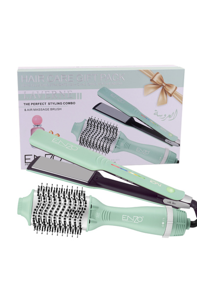 Enzo Professional ENZO EN-511 New Electric Straightener Curler One Step Hot Air Hair Blow Dryer Brush