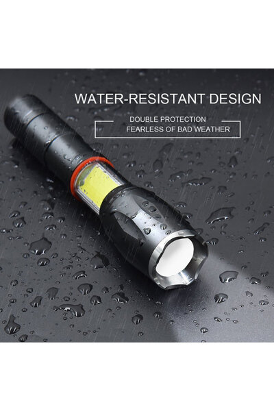 OEM Lanternă tactică și lampă LED Platinet 45086, 10W, 250 lm, zoom, 6 moduri de iluminare, aluminiu