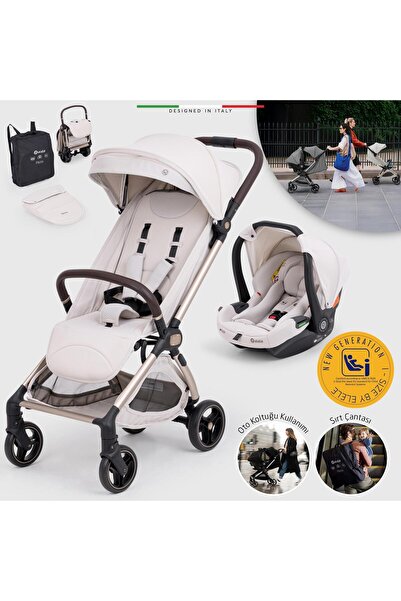 Elele Pilota Premium Kabin Tipi Travel Sistem Bebek Arabası Bej