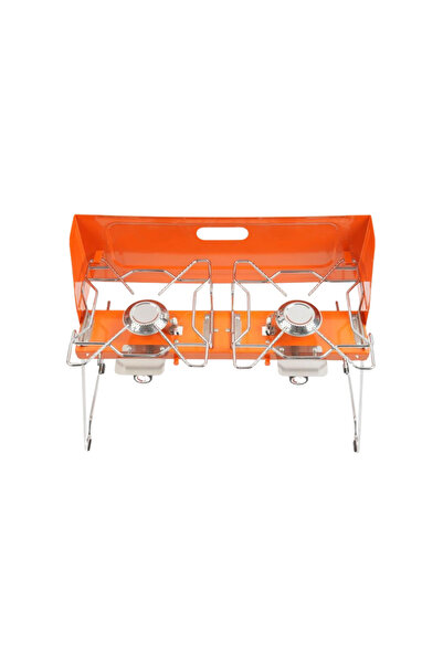 CC Windproof 2-Burner Travel Stove 🏕️ Folding Double Camping Stove