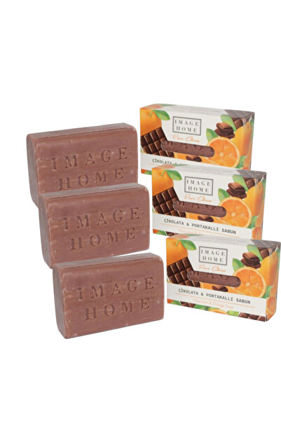 KMS HOME Image Home Chocolate and Orange Soap 100 Gr X 3 Pieces