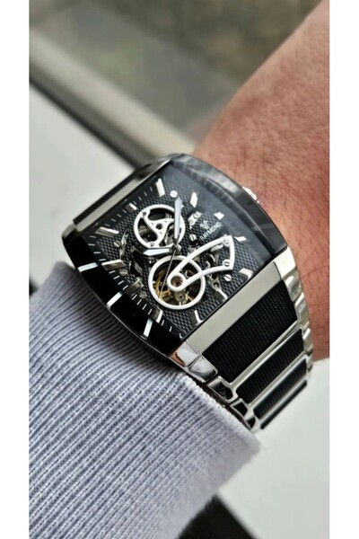 Raymond Men's Watch Rym-5129-Silver-Black