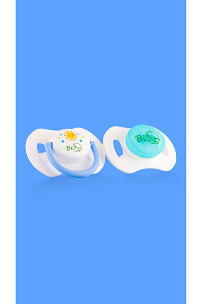 BiTree Baby Bitree 811 Mavi Gündüz ve gece kullanıma uygun, Ortodontik, Karanlıkta Parlayan Emzik 6-18 Ay