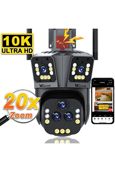 Taggo Ultra HD 20MP Smart Surveillance Camera with 20X Optical Zoom and App Control